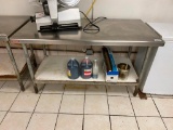 Stainless Steel Prep Table, 60in x 30in x 34in H