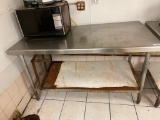 Stainless Steel Prep Table, 60in x 30in x 34in H