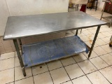 Stainless Steel Prep Table, 60in x 30in x 34in H