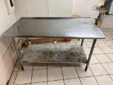 Stainless Steel Prep Table, 60in x 30in x 34in H w/ Edlund Can Opener