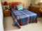 Queen Size Bed Room Set With Dresser (Mirror) and Night Stand