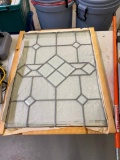 Lot of 2 Leaded Glass Window 31