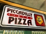 Lot of 2 Large Piccadilly Circus Pizza Signs #805