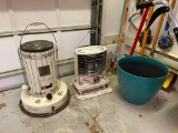2 Kerosene Heaters and Flower Pot
