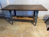 Work Bench, Sturdy Legs, Table Top Made from a Door