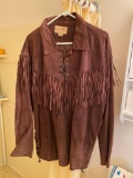 Mens Scully Western Shirt w/ Fringes, Size XXL