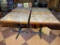 Restaurant Tables, Laminate Top, Iron Pedestal Base, 29in x 29in x 33in - 4 x's $