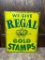 Regal Gold Stamps, Double Sided Metal Sign, 30in x 24in