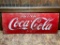 Coca-Cola Steel Sign, Cut from a Cooler, 28in x 10in