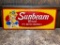 Sunbeam Bread - It's Batter Whipped Tin Sign c. 1964 Stout Sign Co. 1-64, Girl Eating Buttered