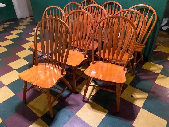 Restaurant Chairs, Solid Wood Windsor Style, 10 x's $