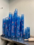 Large Group of Pepsi Soda Glasses