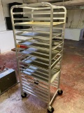 Like New Advance-Tabco PR20-3K, Aluminum Sheet Pan Rolling Rack, 20 Pan Capacity