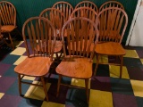 Restaurant Chairs, Solid Wood Windsor Style, 8 x's $