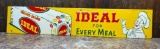 Ideal Bread for Every Meal Tin Sign, VG Condition, 28in x 5in