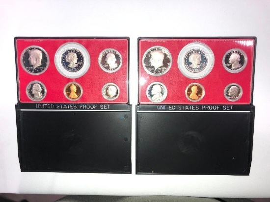 Two 1979 United States Proof Sets, Narrow Rim