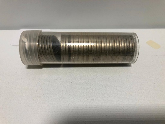 Tube of 40 Buffalo Nickels, All Readable Dates