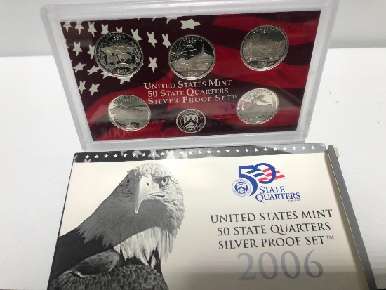 2006 Siver Proof Quarters (includes Nebraska)