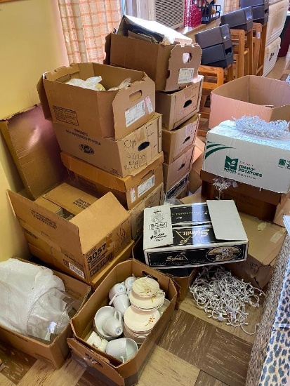 Several Boxes of Misc. China and Glassware