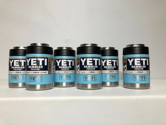 6 Pack YETI Rambler Colster Sky Blue - New In Box, MSRP: $129.99