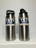 Lot of 2, YETI Rambler 26oz Bottle Stainless Steel (x2), MSRP: $80.00