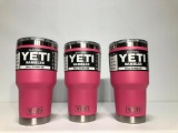 Lot of 3, Limited Edition YETI Rambler 30oz Tumbler Harbor Pink (x3) MSRP: $105.00