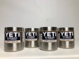 Lot of 4, YETI Rambler 10oz Lowball Stainless Steel (x4), MSRP: $80.00