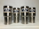 Lot of 4, YETI Rambler 30oz Tumbler Stainless Steel (x4), MSRP: $140.00