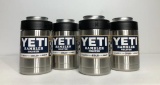 Lot of 4 YETI Rambler Colsters Stainless Steel MSRP: $50.00