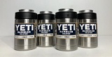 Lot of 4 YETI Rambler Colsters Stainless Steel MSRP: $50.00