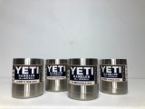 Lot of 4, YETI Rambler 10oz Lowball Stainless Steel (x4), MSRP: $80.00