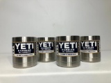 Lot of 4, YETI Rambler 10oz Lowball Stainless Steel (x4), MSRP: $80.00