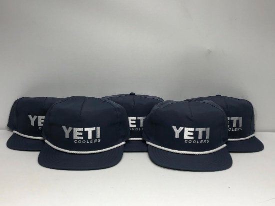 (5) Yeti Blue Coolers Hat MSRP: $24.99