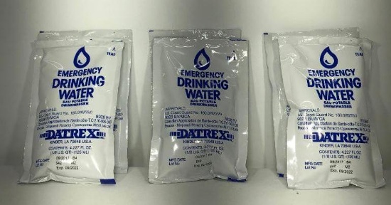 (6) Datrex Emergency Drinking Water 4.3 Oz MSRP: $14.99