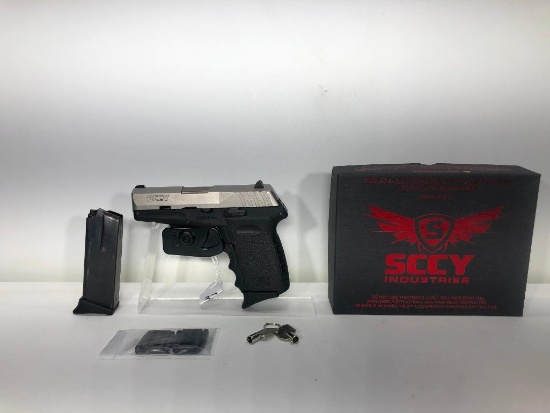 SCCY, CPX2 TT, 2-tone, stainless/black, 9mm cal. l SN: 327770