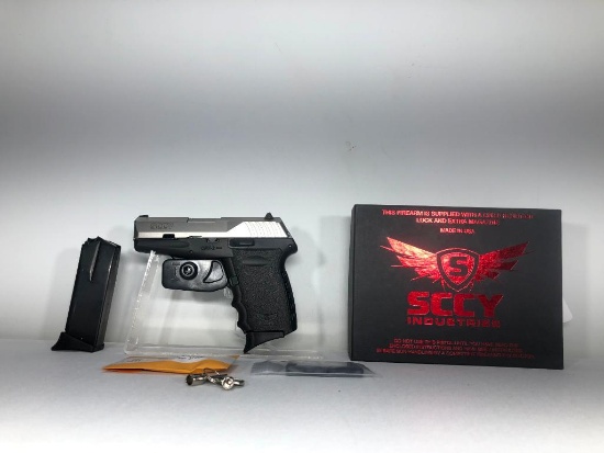 SCCY, CPX2 TT, 2-tone, stainless/black 9mm SN: 372889