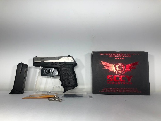 SCCY, CPX2 TT, 2-tone, stainless/black 9mm cal, SN: 372887