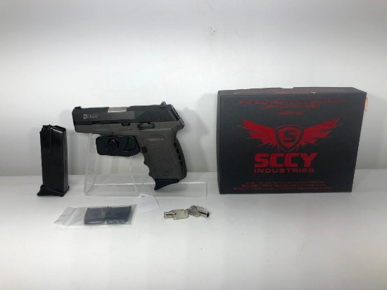 SCCY, CPX2 CBSG, 2-tone, Carbon Black/Gray, 9mm cal, SN: 749143