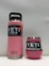 (2) Yeti Rambler 10oz Wine Tumbler Limited Edition Pink, Yeti Rambler 26oz Bottle Limited Ed. Pink