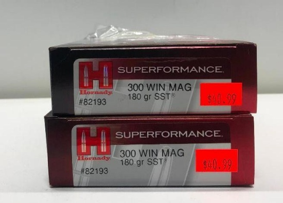 (2) Two Superformance 300WIN MAG 180GR SST MSRP: $40.99
