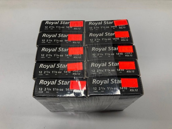 (10) Ten Royal Star 12 Guage 2.75" MSRP: $6.99