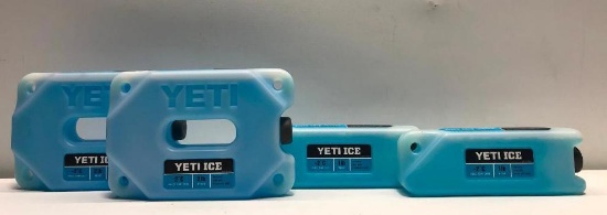 (4) Two Yeti Ice 2lb, Two Yeti Ice 1lb