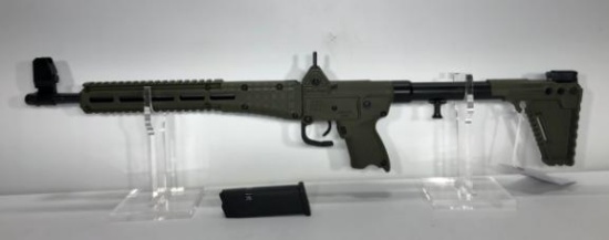 Keltec Rifle .40 Cal Glock 23 mags,13 Round Mag SUB 2000 Blued/Green Grip SN: F9D81