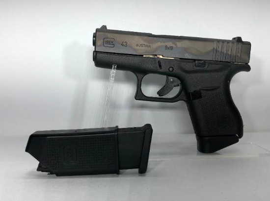 Glock G43 FXD 9mm w/ Factory Case & 2 Magazines SN: BDRZ857