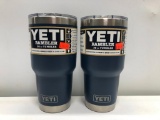 (2) Two Yeti Rambler 30oz Tumbler Navy MSRP: $34.99