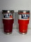 Two Yeti 30oz Rambler Tumblers, Brick Red, Canyon Red