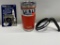 3 Items: Yeti 20oz Rambler Tumbler, Canyon Red w/ Yeti Handle & Bottle Opener