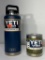 2 Items: Yeti 36oz Rambler Bottle Navy, Yeti Rambler 10oz Lowball Olilve Green