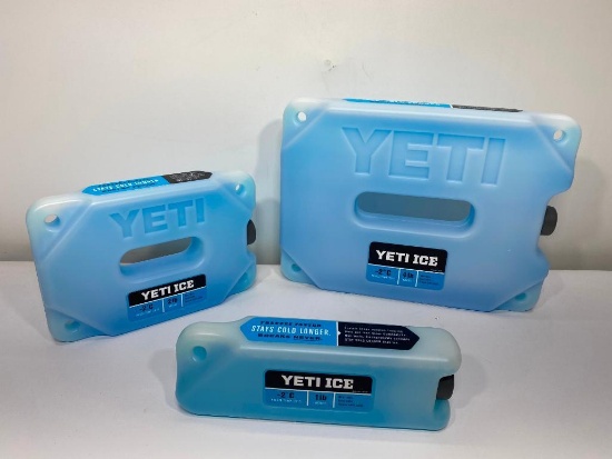 3 Sizes of Yeti Ice, 4lb, 2lb and 1lb - 3 Items