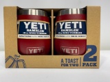 Yeti Wine Tumblers, 10oz, Gift Pack of Two, Brick Red